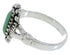 Genuine Silver Turquoise Southwest Jewelry Ring Size 8-1/2 UX32389